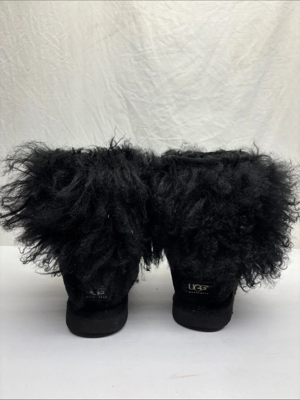 UGG Australia Mongolian Fur short boots, SZ 5, box 19